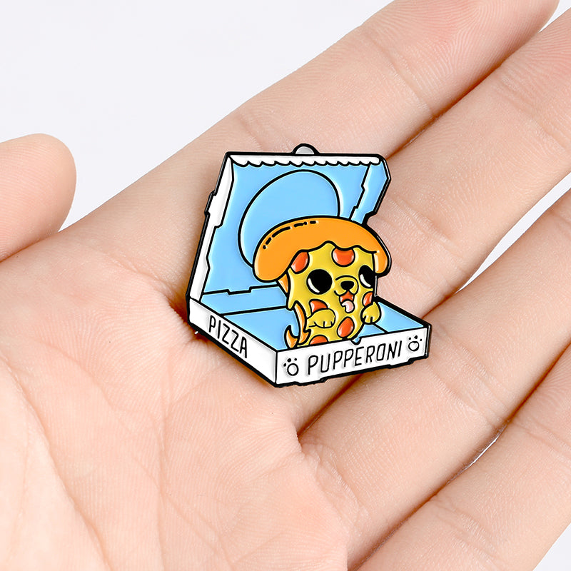 Pin Cățeluș Pizza "Pupperoni"