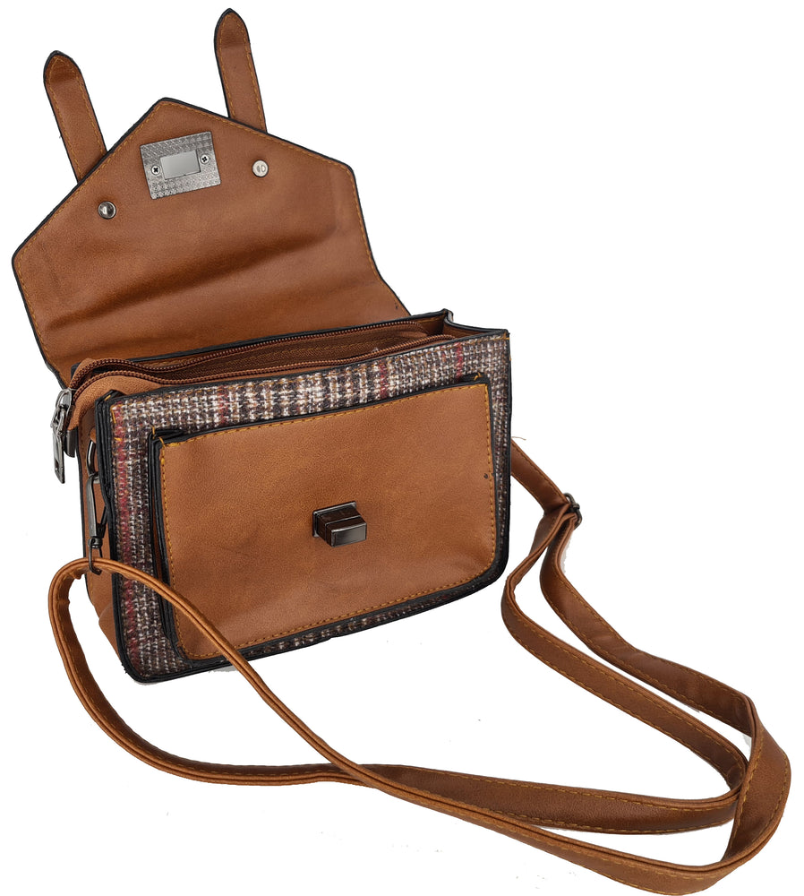 Geantă Elegantă Damă "Lawyer" - Maro Deschis (mini)