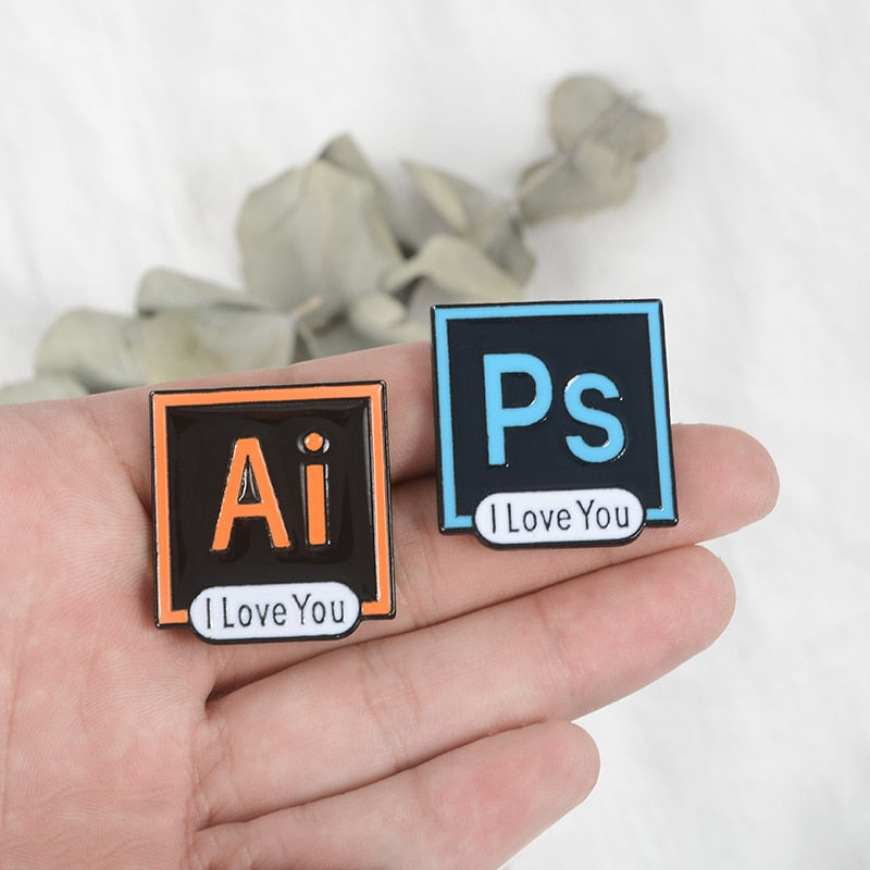 Pin "I Love Adobe Illustrator"