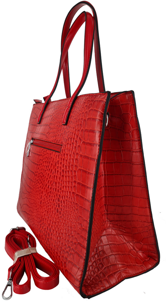 Geantă De Umăr/Mână Damă "Silvia Rosa" - Roșu