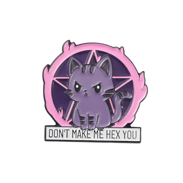 Pin Satana Cat ,,Don`t make me hex you''