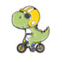 Pin Dino Biciclist