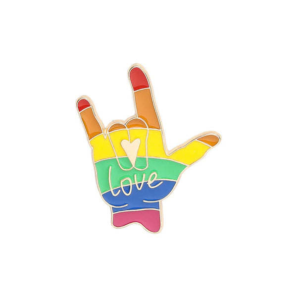 Pin Love Rainbow (Rock)