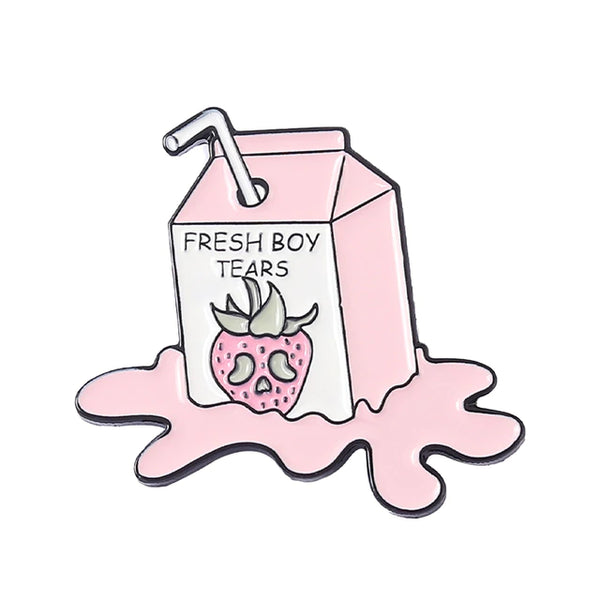 Pin Milshake ,,Fresh Boy Tears''