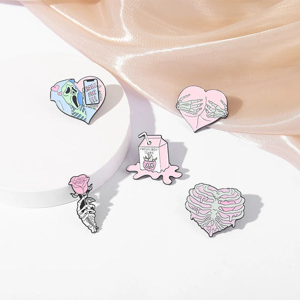 Pin Heart Punk