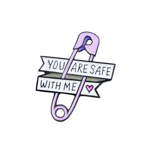 Pin Ac De Siguranță "You Are Safe With Me"