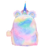 Ghiozdan Unicorn Pufos Curcubeu "Holografic"