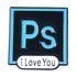 Pin "I Love Photoshop"