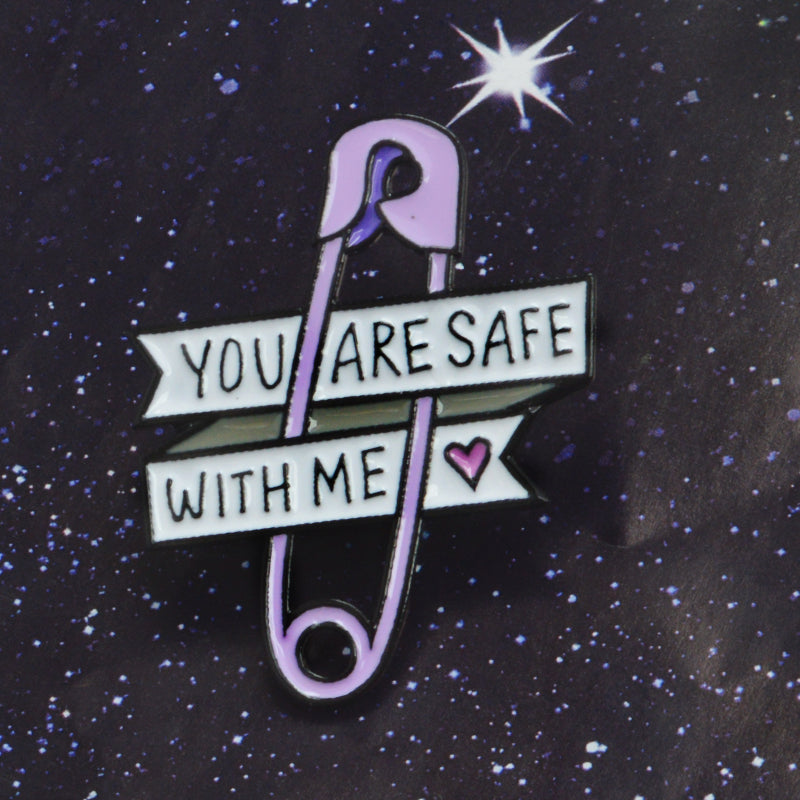 Pin Ac De Siguranță "You Are Safe With Me"