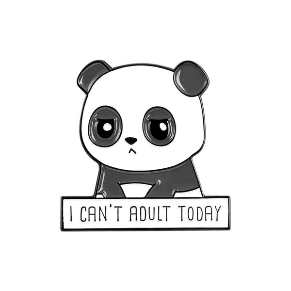 Pin Panda "I can't adult today"