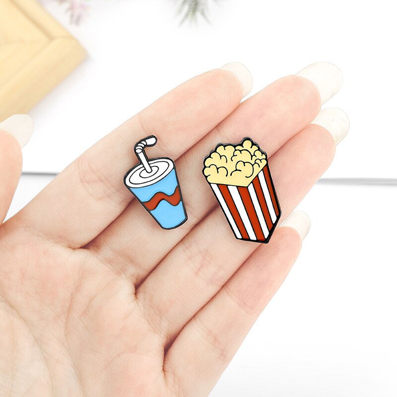 Pin-uri Combo Film "Popcorn+Suc" (2 BUC.)