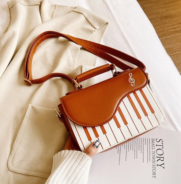 Geantă De Umăr Damă Pian PU (Cappucino)