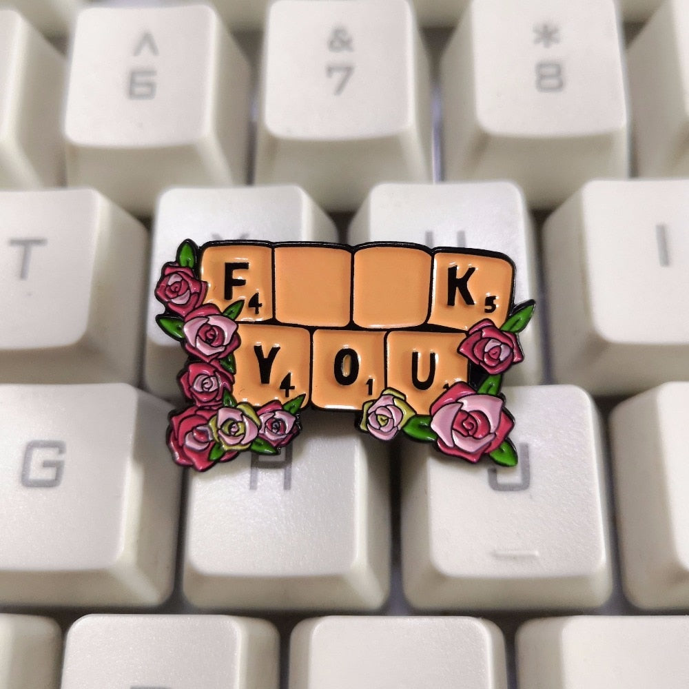 Pin "F*** YOU"